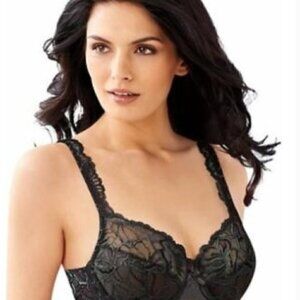 BALI Lace Desire Minimizer Bra, Black, Size 42D